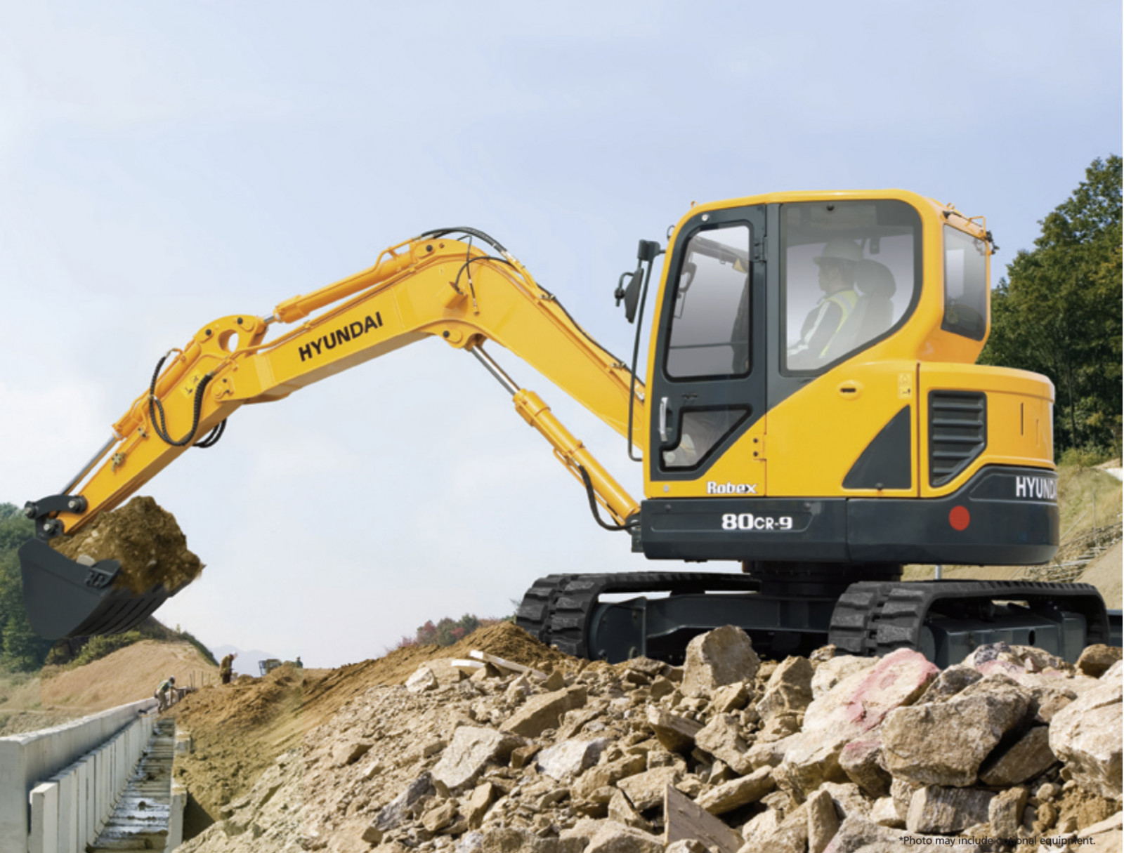 Tracked Excavator Hire Hyundai R80CR-9